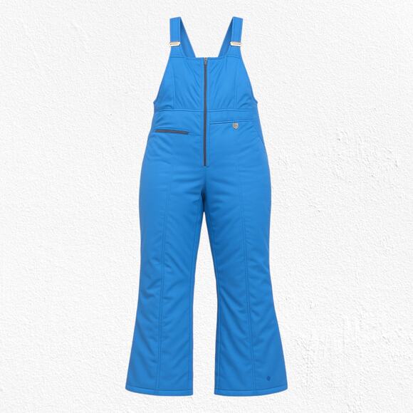 Vintage 80s SKYR Blue Nylon Ski Bibs Insulated Retro Snow Pants Size XS - Picture 2 of 9